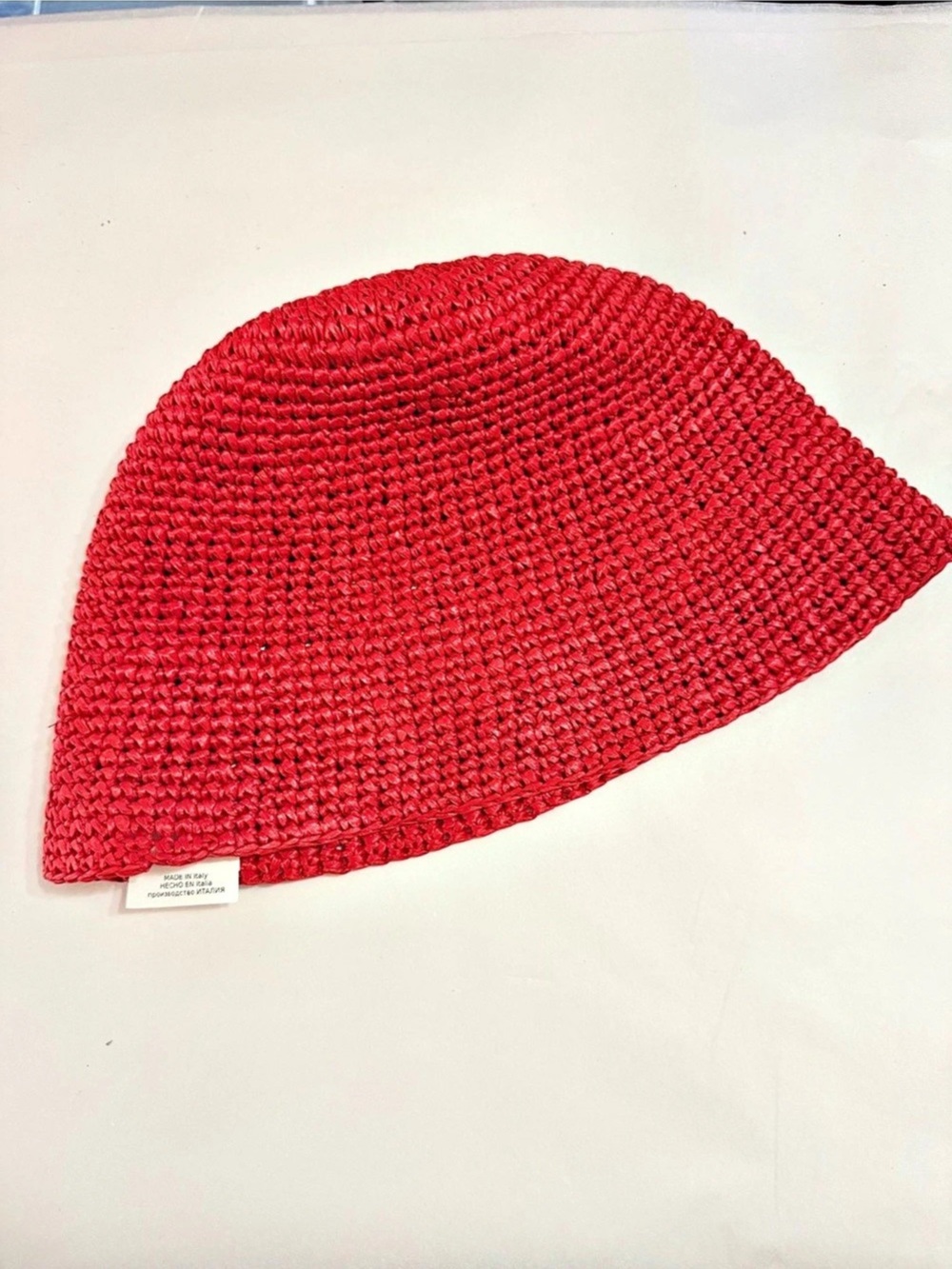 NWT woven Italian Red Hat